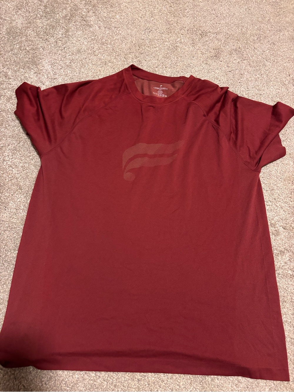 Fabletics Men's Short Sleeve Crew Tee - Maroon